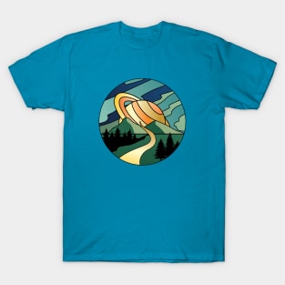 Saturn Nature Outdoors Design by RAD! (Circle) T-Shirt